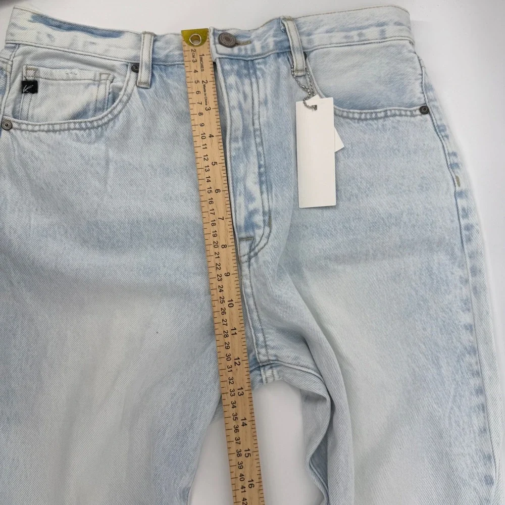 KanCan Jeans Womens 9/28 Light Wash Distressed High‎ Rise Straight Leg Denim - Picture 9 of 11